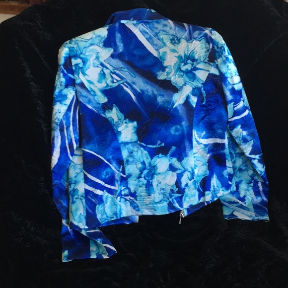 Lorizoni jacket blue water color made in USA 8 am - Picture 4 of 6
